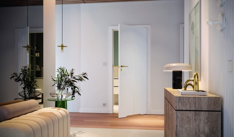 Biel budzi skojarzenia z przestrzenią, światłem i świeżością. Równocześnie to odcień, który pomaga uporządkować wizualnie pomieszczenie oraz tworzy bazę pod zróżnicowane style aranżacji wnętrz.