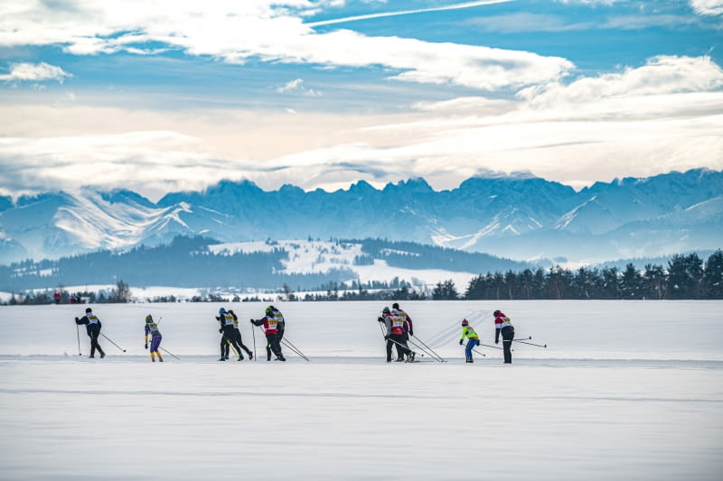Jedna z tras biegowych w Nowym Targu