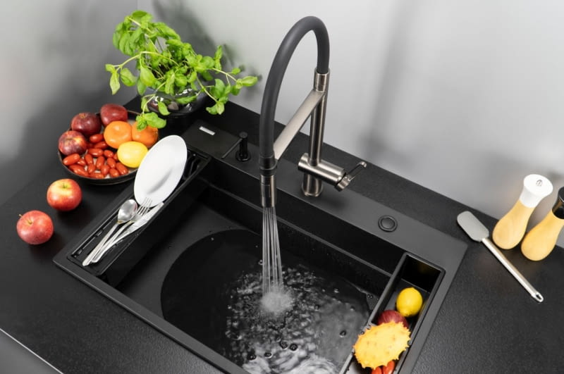 Zlewozmywak granitowy z kolekcji Magnetic. Zlewozmywak granitowy z kolekcji Magnetic.