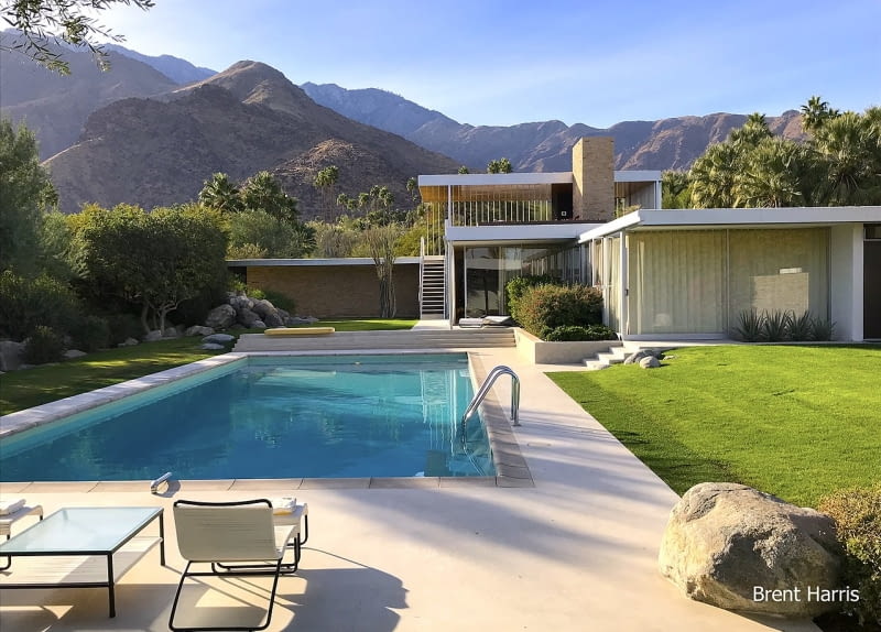 Letni dom Kaufmannów w Palm Springs w Kalifornii. Proj. Richard Neutra