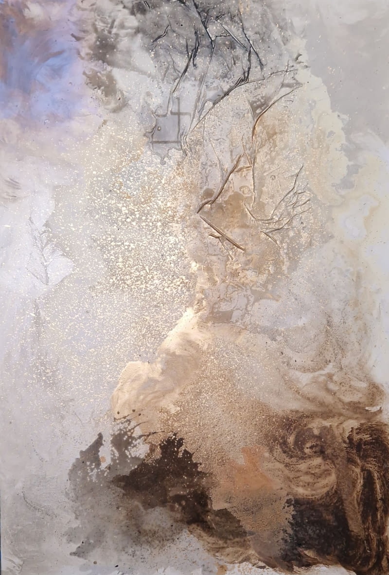 Czas zapisany w tkaninie: malarstwo Magdaleny Lenartowicz