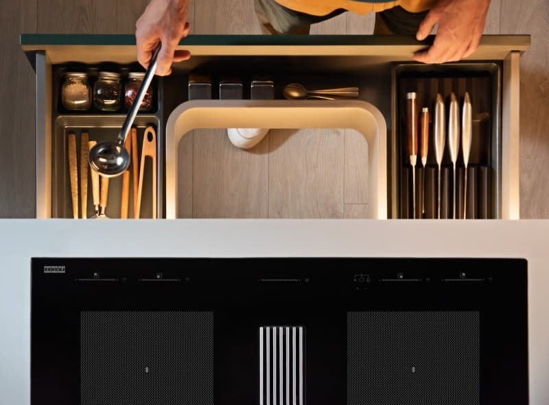 Franke płyta z okapem Mythos 2gether Icon Steel FMY 8391 HI