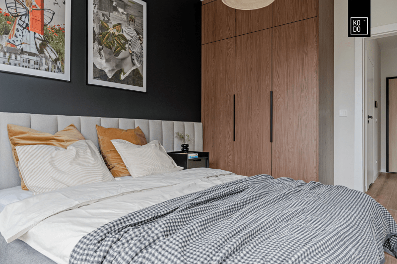 Nowoczesne mieszkanie pełne mocnych akcentów