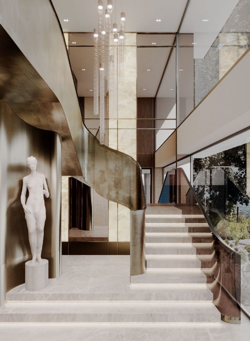 Dom nad jeziorem wpisany w pejzaż