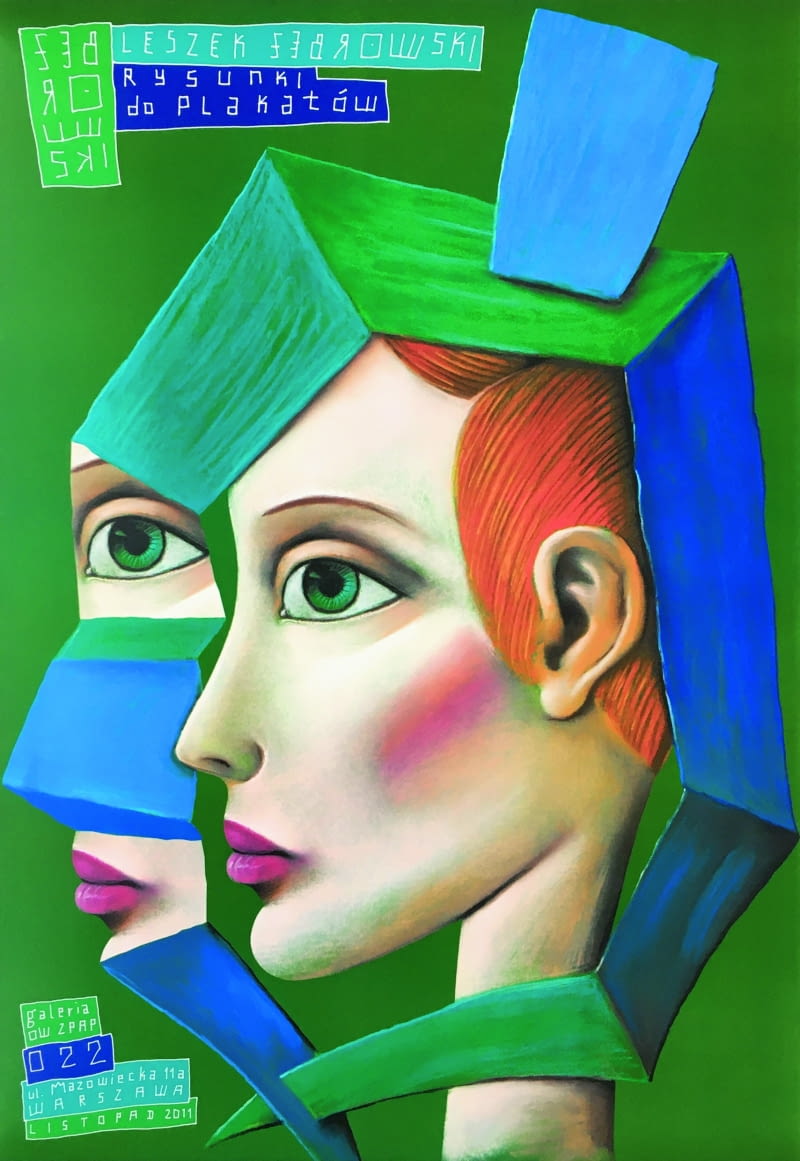 Plakat upamiętniający wystawę samego autora grafiki: „Żebrowski Rysunki do plakatów”. Wystawę zorganizowano w Galerii ART OW ZPAP w Warszawie. Rok druku 2011. Poster.pl, 85 zł, format B1.