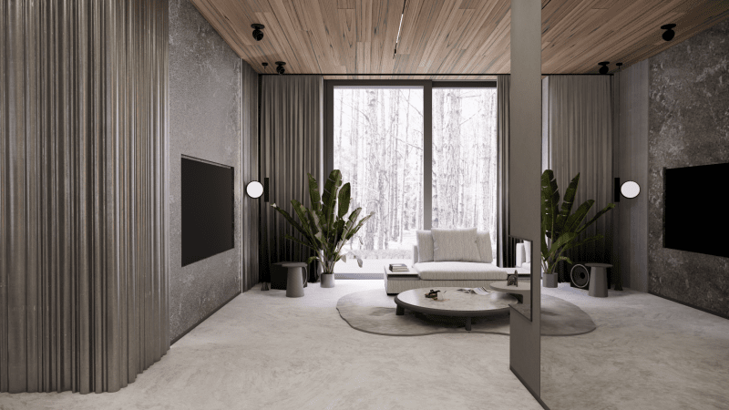 Opowieść o harmonii natury, światła i sztuki - wnętrza projektu pracowni Tissu