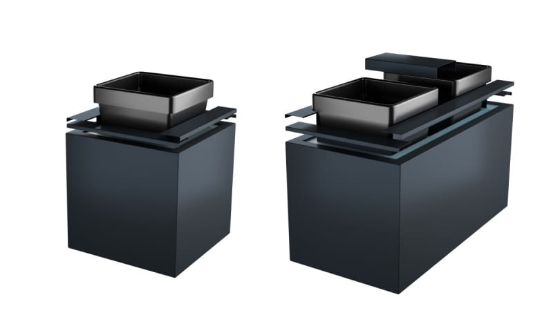 Od lewej: doniczka mała i duża