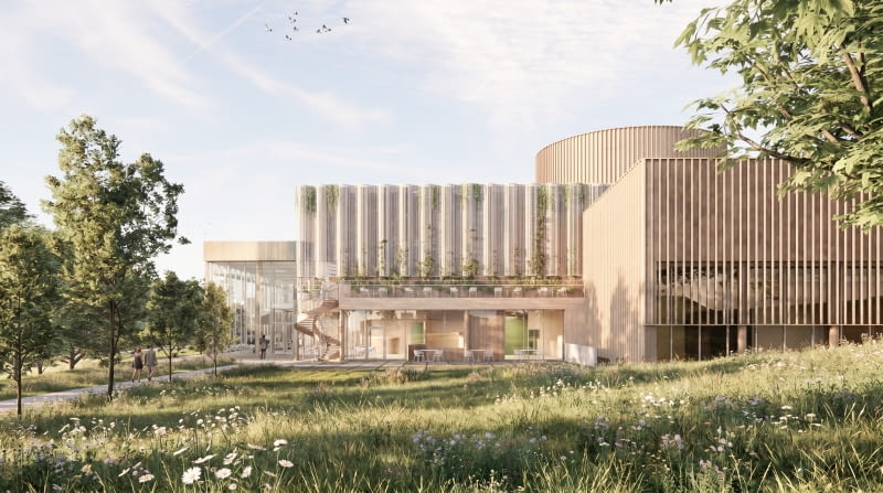 Olsztyński Teatr Lalek - widok od strony parku. Proj. plus3-archtekci Olsztyński Teatr Lalek - widok od strony parku. Proj. plus3-archtekci