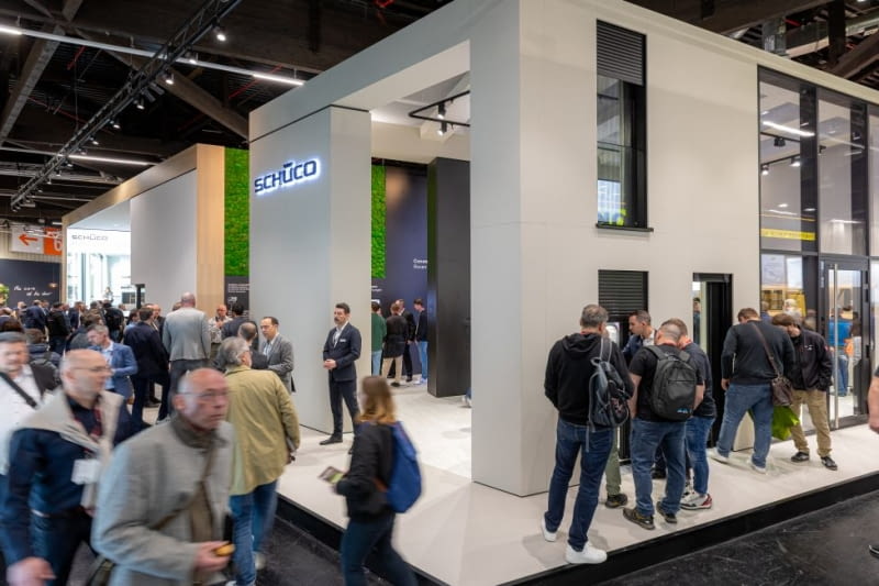Stoisko Schüco na targach Fensterbau Frontale 2026 w Norymberdze Stoisko Schüco na targach Fensterbau Frontale 2026 w Norymberdze