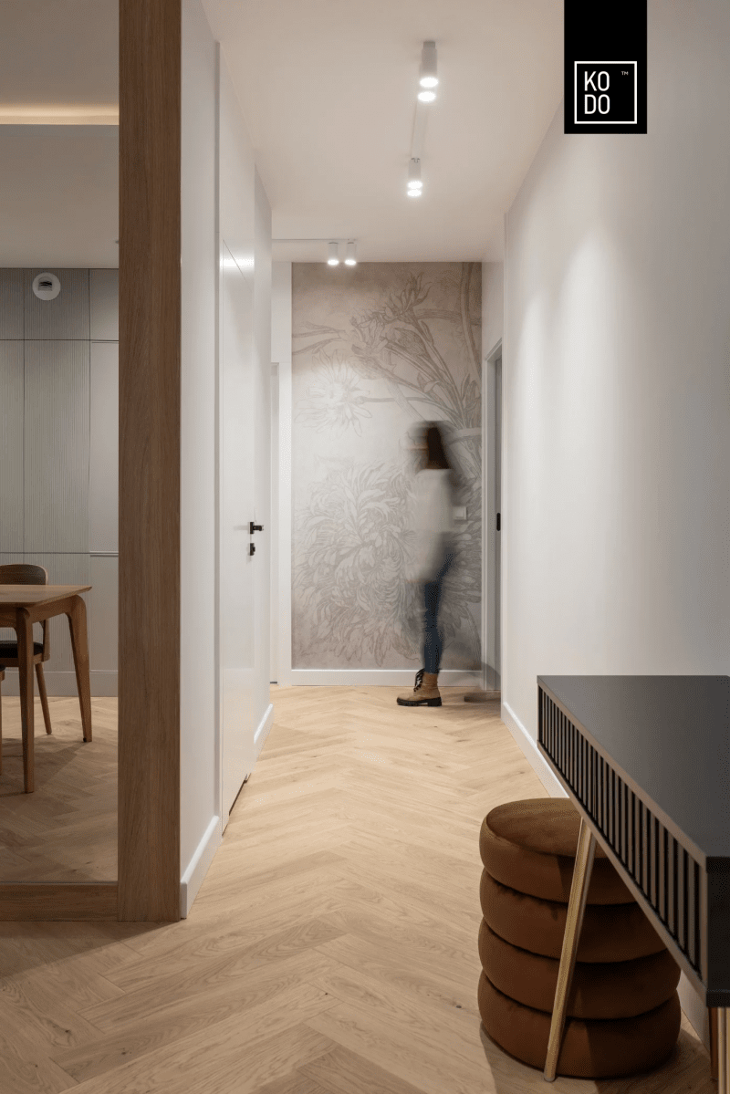 Mieszkanie w Warszawie - elegancja w barwach ziemi