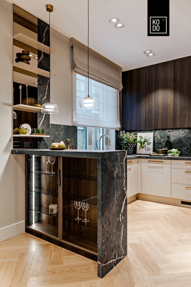 Harmonia inspirowana naturą: 90-metrowe mieszkanie w Warszawie