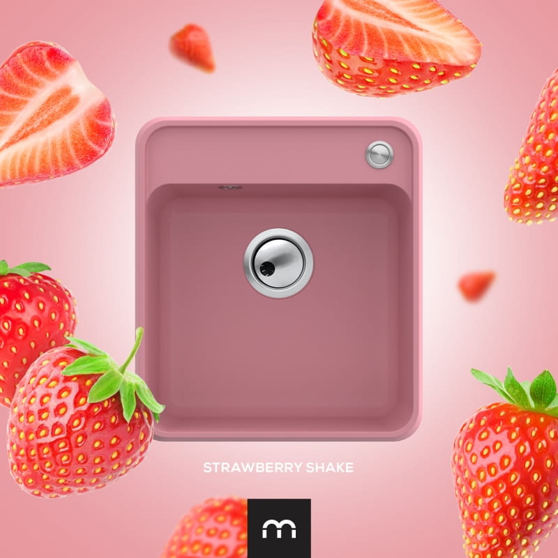 Ten odcień wprowadzi do wnętrza harmonię, PIÙ, Strawberry Shake, Miló