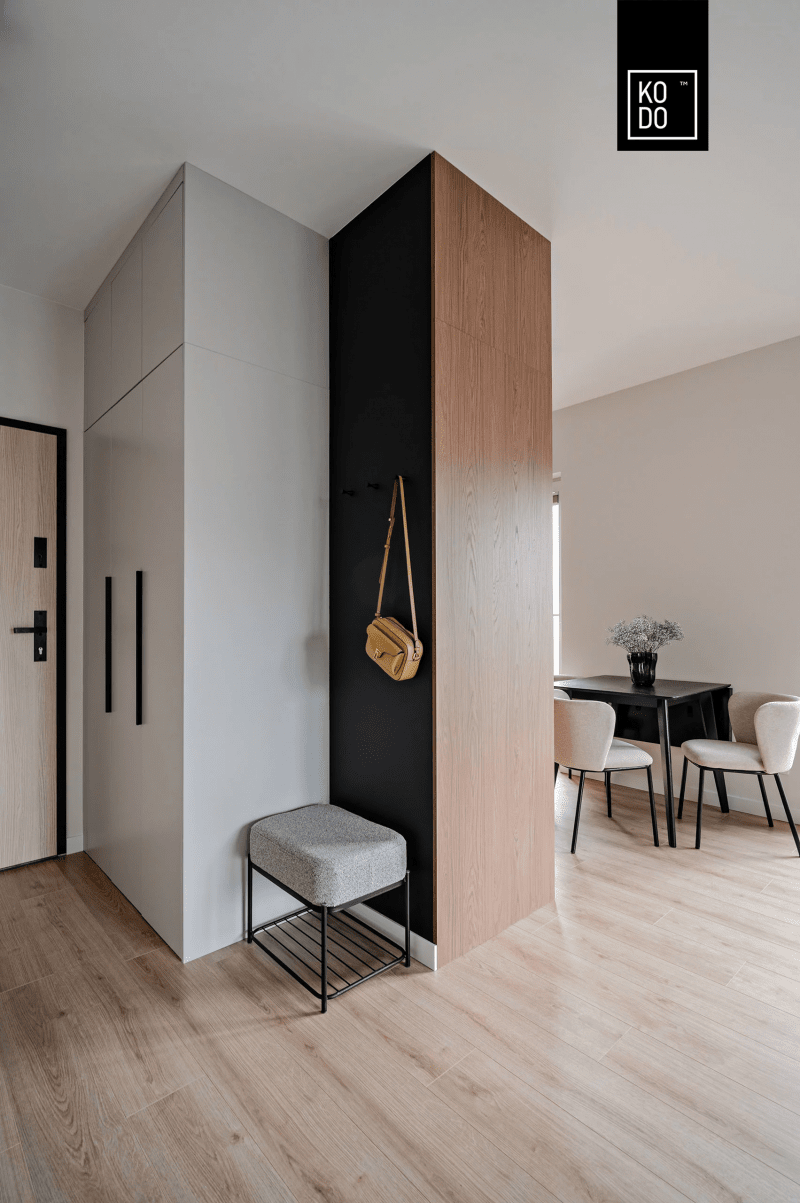 Nowoczesne mieszkanie pełne mocnych akcentów