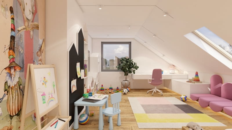 Biały pokój dla dziewczynki