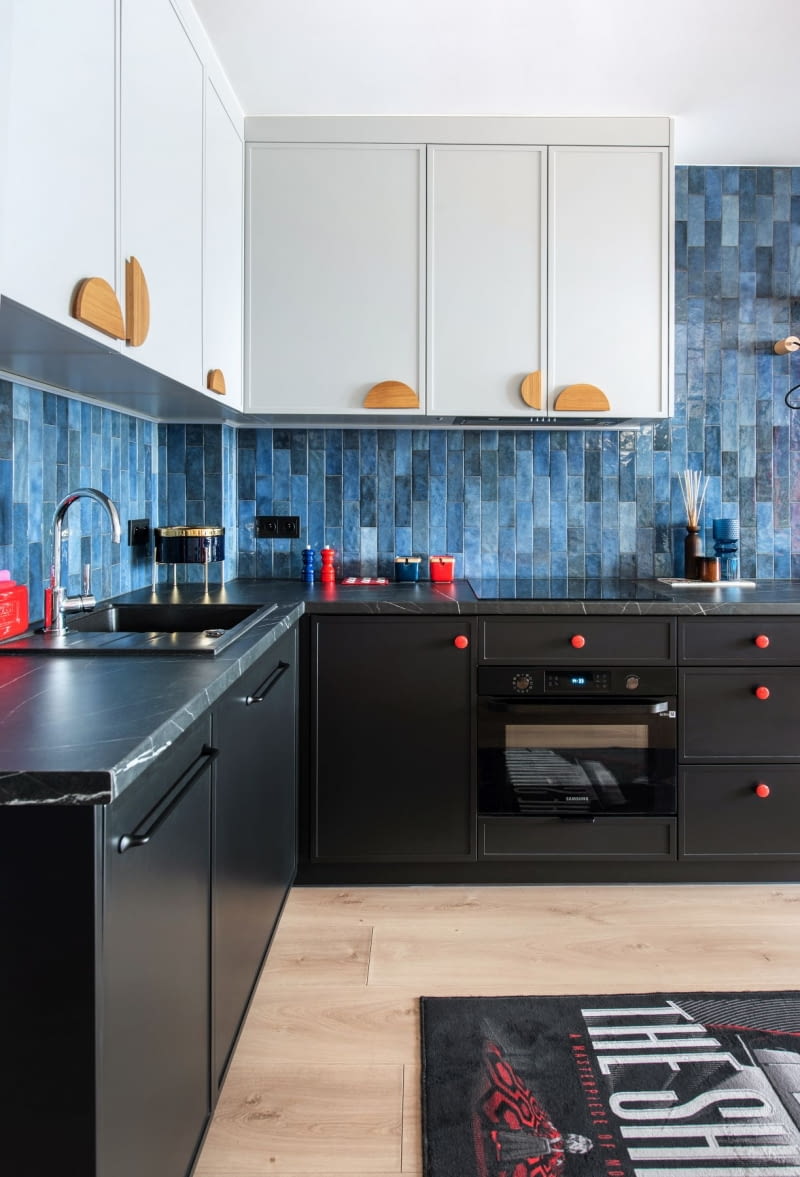 Aranżacja mieszkania inspirowana filmem - projekt Pracowni O Z KRESKĄ Aranżacja mieszkania inspirowana filmem - projekt Pracowni O Z KRESKĄ