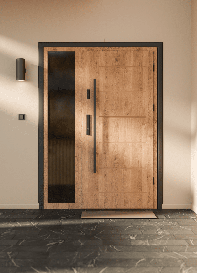 Drzwi wejściowe z naświetlem