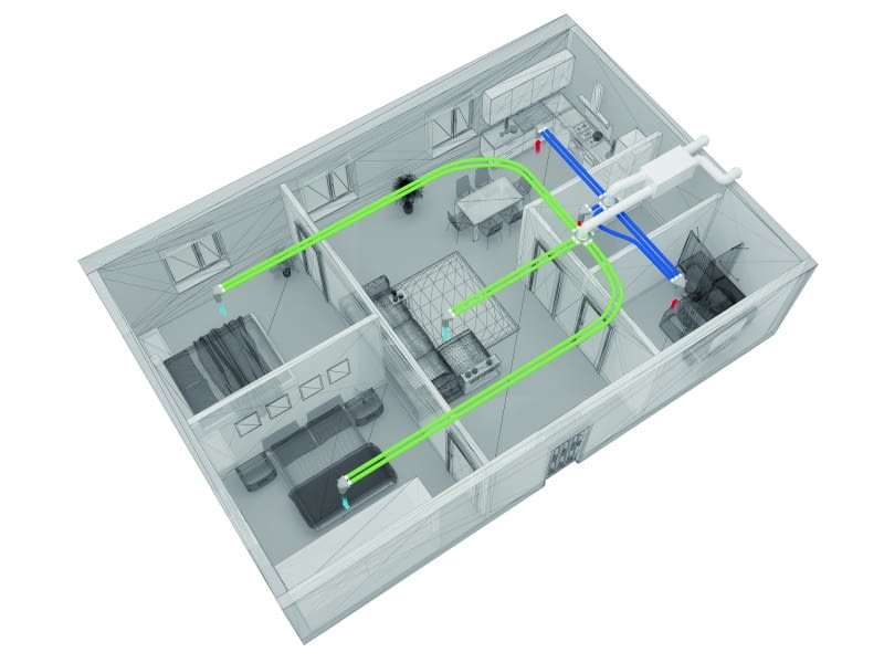 Jak sama nazwa wskazuje, wentylacja centralna opiera się na centralnym urządzeniu – rekuperatorze