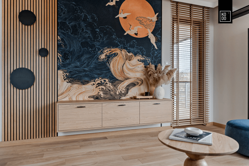 Stylowe małe mieszkanie z elementami Orientu