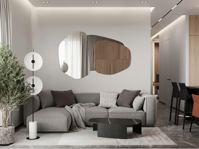 Optyczne powiększenie salonu