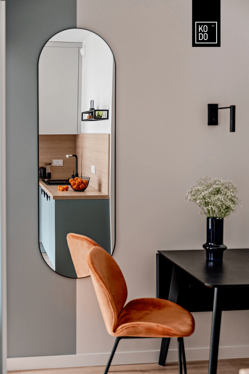 Nowoczesne małe mieszkanie w kolorach