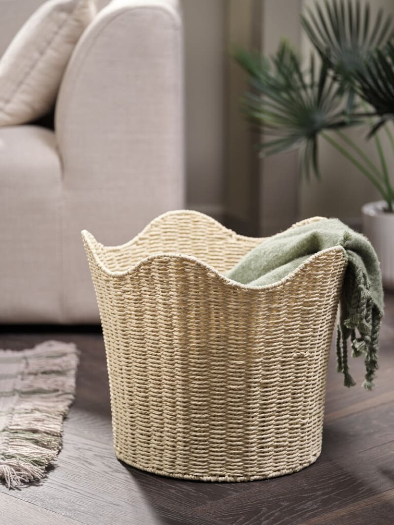 Kosz BREKKE Ś41xW35 cm naturalna biel Kosz BREKKE Ś41xW35 cm naturalna biel