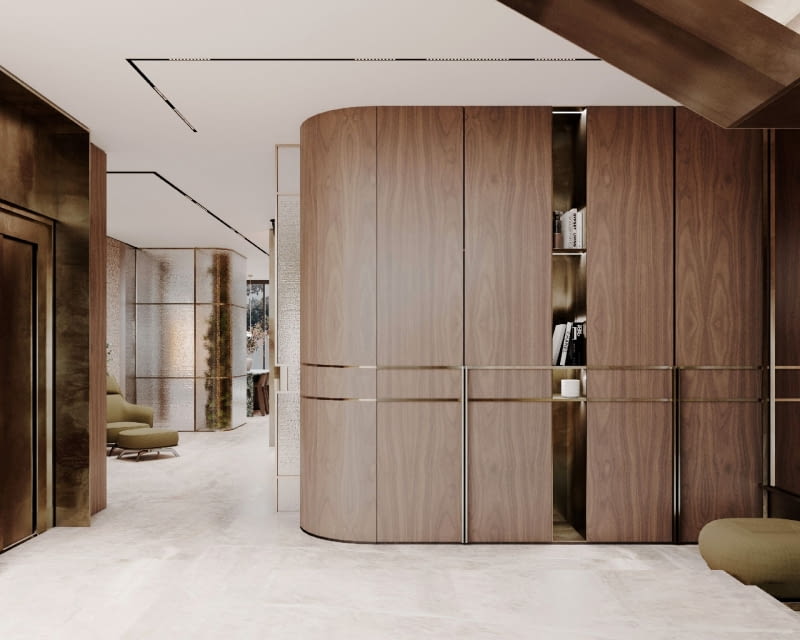 Dom nad jeziorem wpisany w pejzaż