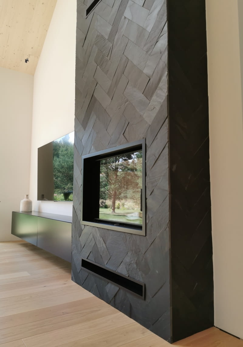 Płytki łupek Black Slate Płytki łupek Black Slate