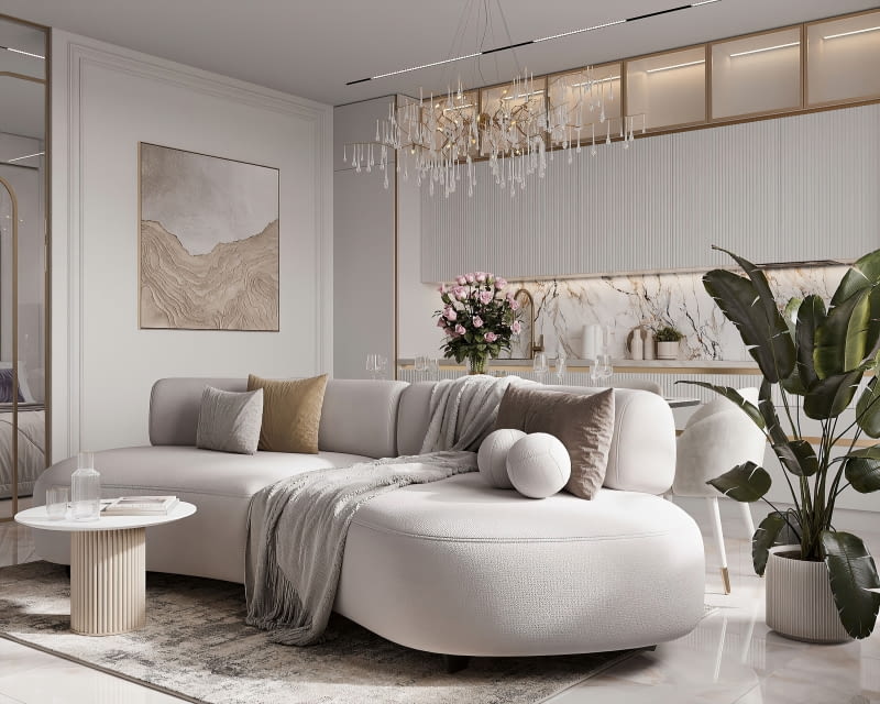 Wnętrze inspirowane Kolorem Roku 2026 wg Pantone - Cloud Dancer Wnętrze inspirowane Kolorem Roku 2026 wg Pantone - Cloud Dancer