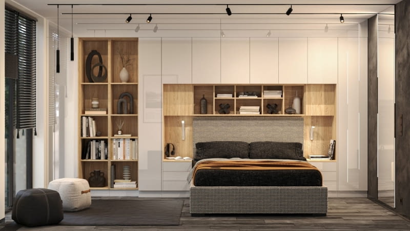 Małe mieszkanie w jasnych kolorach