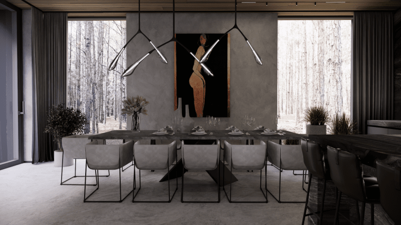 Opowieść o harmonii natury, światła i sztuki - wnętrza projektu pracowni Tissu