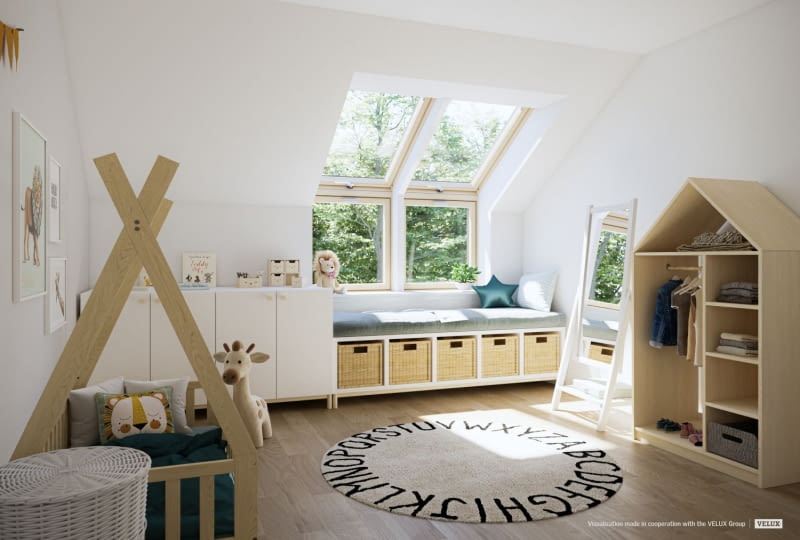 Okna dachowe łączone w zestawy to jeszcze więcej światła i lepszy widok na zewnątrz