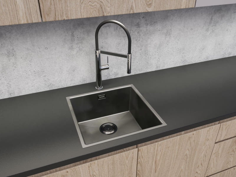 Efektowna ściana nad blatem kuchennym