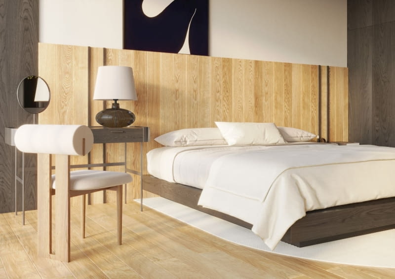 Sypialnia w stylu scandi