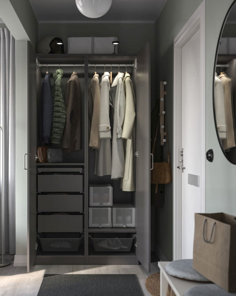 Garderoba w małym mieszkaniu