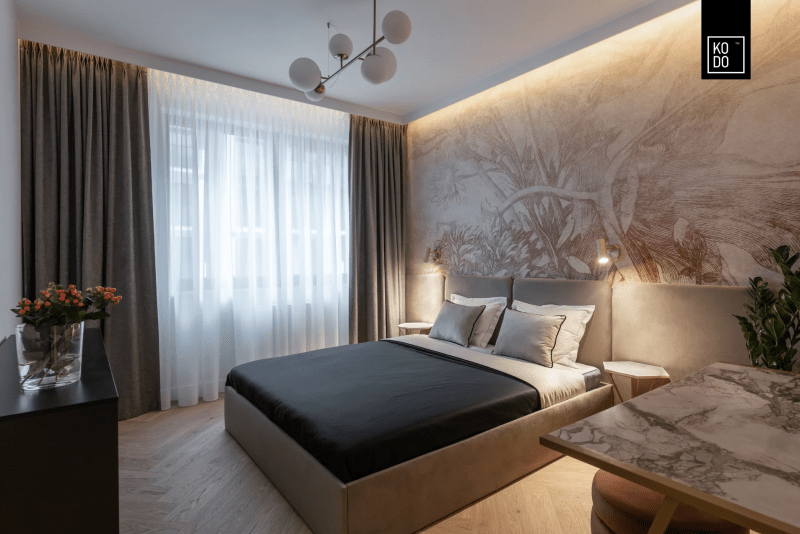 Mieszkanie w Warszawie - elegancja w barwach ziemi