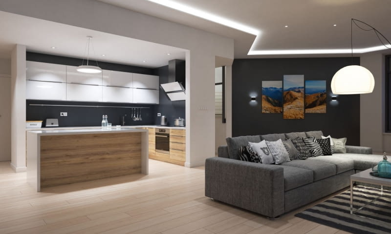 Kuchnia otwarta to propozycja aranżacyjna dla osób ceniących przestronność pomieszczeń oraz poczucie ich optycznego i funkcjonalnego powiązania w całość. Kuchnia otwarta to propozycja aranżacyjna dla osób ceniących przestronność pomieszczeń oraz poczucie ich optycznego i funkcjonalnego powiązania w całość.