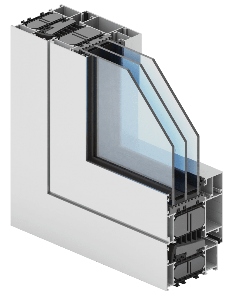 GENESIS 90 trójkomorowy system aluminiowy przeznaczony do konstruowania okien o podwyższonej izolacyjności termicznej