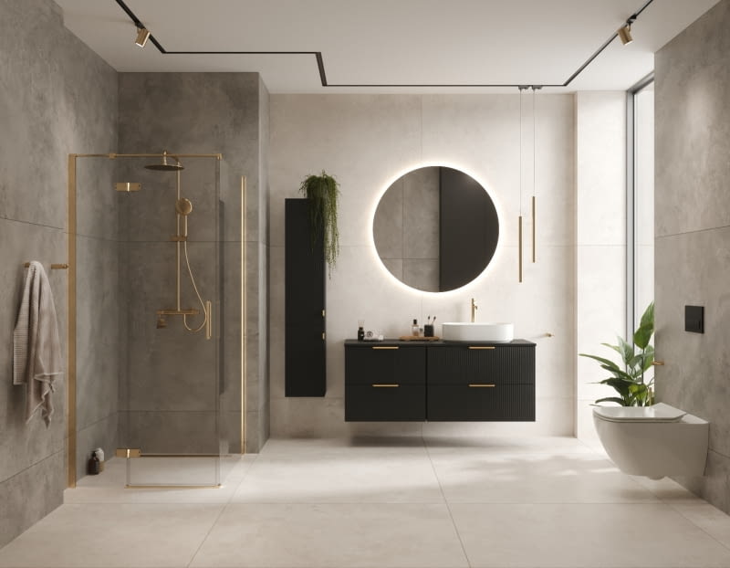 Duże płytki o subtelnym, jasnym odcieniu wprowadzają do wnętrz harmonię i spokój. Doskonale sprawdzają się w wielu aranżacjach. Duże płytki o subtelnym, jasnym odcieniu wprowadzają do wnętrz harmonię i spokój. Doskonale sprawdzają się w wielu aranżacjach.