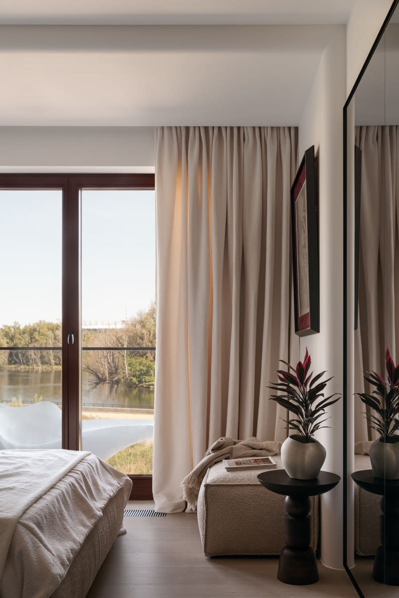 Apartament w Porcie Praskim z widokiem na Wisłę