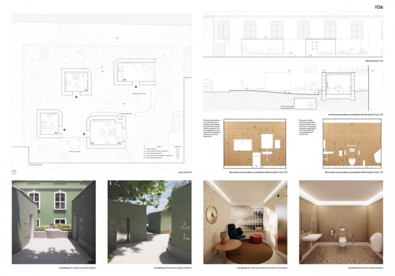 Nagrodę specjalną za Eko projektowanie otrzymała praca nr 1136, HORTUS SANITATIS, autorstwa Gabrieli Zielińskiej i Wojciecha Zabłockiego. Nagrodę specjalną za Eko projektowanie otrzymała praca nr 1136, HORTUS SANITATIS, autorstwa Gabrieli Zielińskiej i Wojciecha Zabłockiego.