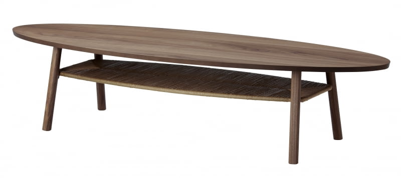 Stolik Stockholm, okleina orzechowa, 180 x 59 cm, 999 zł.