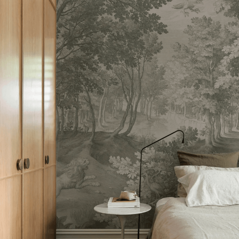 Tapeta flizelinowa z krajobrazem TIMELESS TREES GREEN zielony