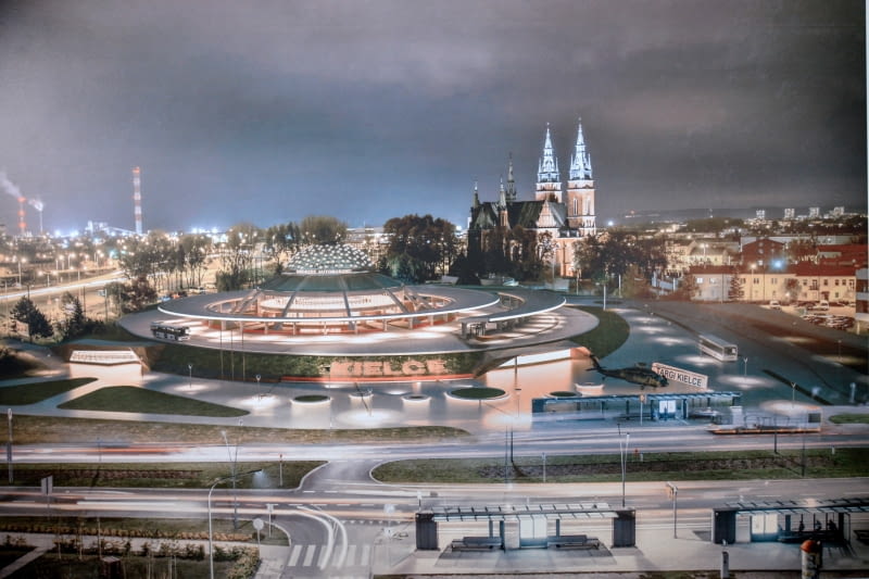 Zwycięska koncepcja modernizacji dworca PKS w Kielcach. Proj. Bojarowicz Kamiński S.C.. Zwycięska koncepcja modernizacji dworca PKS w Kielcach. Proj. Bojarowicz Kamiński S.C..
