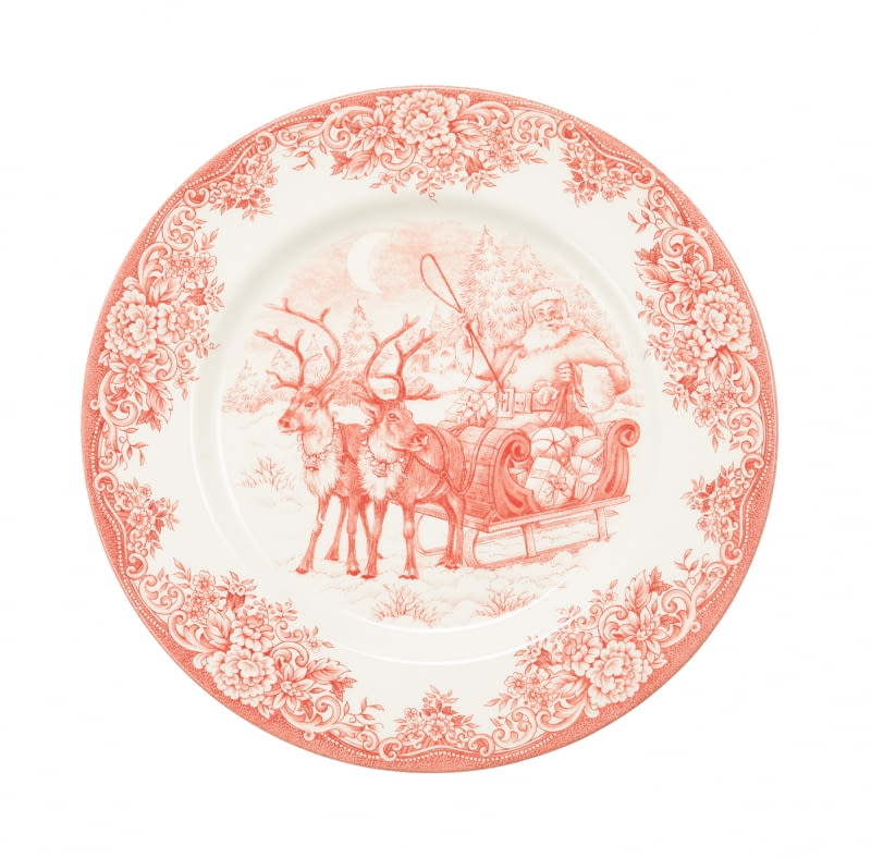 Talerz z motywem świątecznym, ceramika, 49,99 zł, komfort.pl
