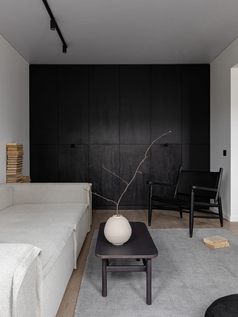 Małe mieszkanie w minimalistycznym stylu