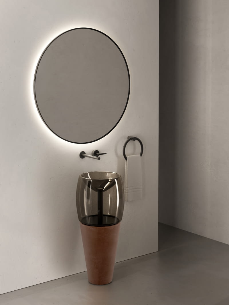 Przezroczysta umywalka