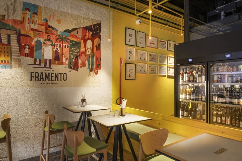 Pizzeria Framento we włoskim Cagliari - projekt pracowni C+CO4 Studio Pizzeria Framento we włoskim Cagliari - projekt pracowni C+CO4 Studio
