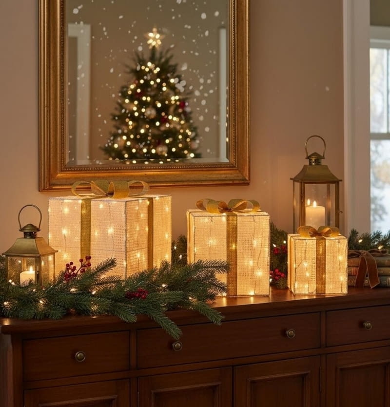 Sypialnia w świątecznej odsłonie Sypialnia w świątecznej odsłonie