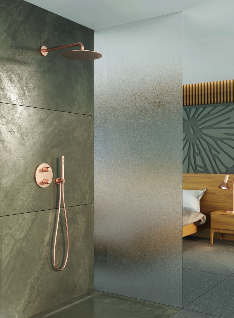 Podtynkowy zestaw Fuij nie tylko estetycznie wygląda, ale też, m. in. dzięki deszczownicy, pozwoli w pełni zrelaksować się nawet w niewielkiej łazience. Podtynkowy zestaw Fuij nie tylko estetycznie wygląda, ale też, m. in. dzięki deszczownicy, pozwoli w pełni zrelaksować się nawet w niewielkiej łazience.