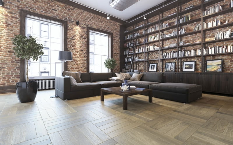Salon z biblioteką - inspirujące aranżacje
